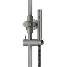 Round Gooseneck 300mm Twin Shower with single function hand shower